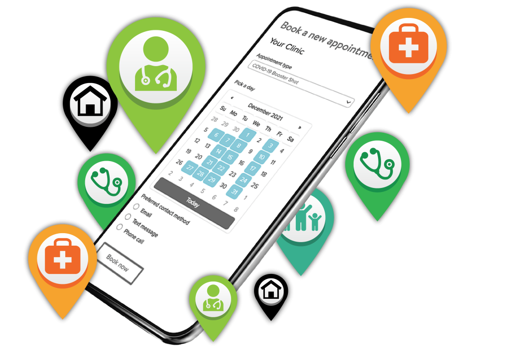 Online appointment booking screenshot