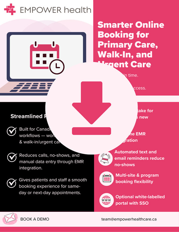 Download the Empower Health - Online appointement booking. Smarter Online Booking for Primary Care, Walk-In, and Urgent Care